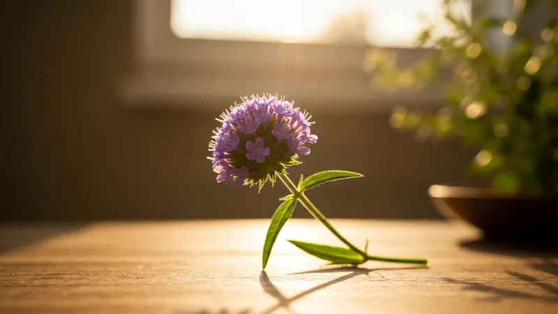 La fleur de verveine pour l'enthousiasme